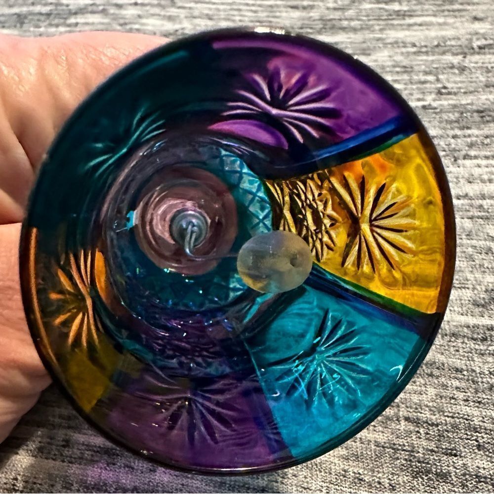 Vintage Hand Painted MURANO Glass Venezia Bell 4.8" tall x 2.1" in diameter - Picture 8 of 8